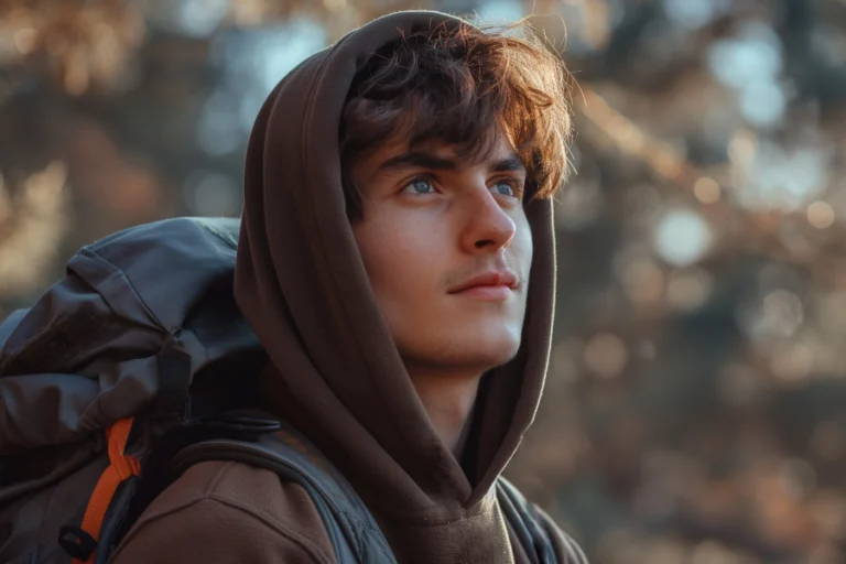 Stylish Brown Hoodie for Guys