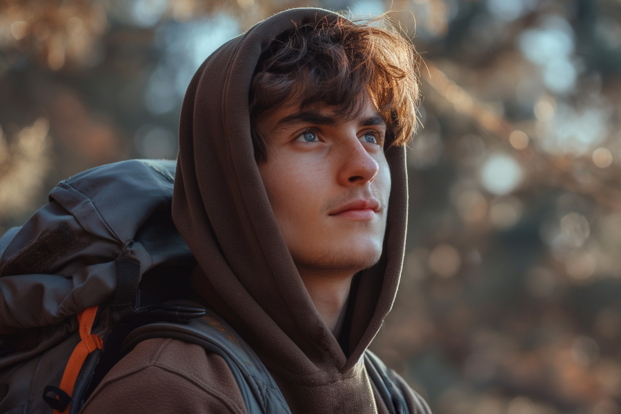 Stylish Brown Hoodie for Guys