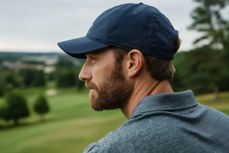 Black Logo Cap for Men